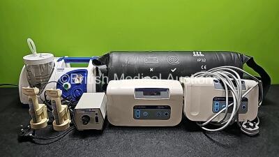 Mixed Lot Including 1 x Arthrocare Coblator II Flow Control Valve (Untested - Missing Power Supply), 2 x Inditherm Alpha Plus Units with 1 x Inspiration Mattress, 1 x Zeiner Medical AC15 Suction Unit (Powers Up) and 2 x Cardinal Health Surgical Clippers w