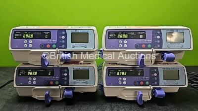 4 x Graseby 2100 Syringe Pumps *Mfd 2020* (All Power Up and 1 x Damaged Front Cover - See Photo) *SN 201224010 / 201222659 / 201223833 / 201211329*