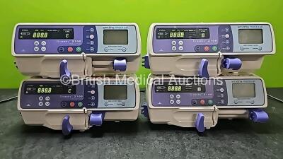 4 x Graseby 2100 Syringe Pumps *Mfd 2020* (All Power Up) *SN 201222946 / 201222656 / 201223854 / 201223830*