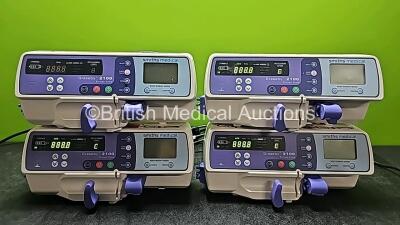 4 x Graseby 2100 Syringe Pumps *Mfd 2020* (All Power Up and 1 x Damaged Button - See Photo) *SN 201223970 / 201223852 / 201222944 / 201211354*