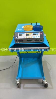 Valleylab Force FX-8CS Electrosurgical / Diathermy Unit *Mfd 2015* on Stand with Dual Footswitch (Powers Up) *S/N S5G18573AX*