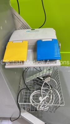 ConMed Beamer Mate Electrosurgical / Diathermy Unit Software Version V3.415 with ConMed Beamer Plus Argin Module Unit on Stand with Footswitch (Powers Up) - 3