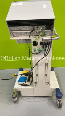 ERBE VIO 200 D Electrosurgical / Diathermy Unit Version 1.2.1 on Stand with ERBE APC 2 Argon Coagulator and Footswitch (Powers Up) - 4