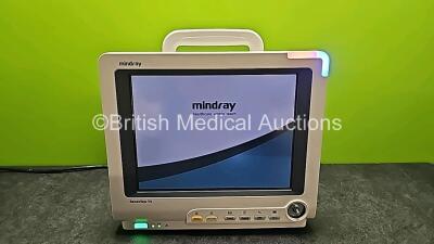 Mindray BeneView T5 Patient Monitor with Printer Option (Powers Up, Cracked Case and Missing Dial - See Photo) *SN CM-12116253*