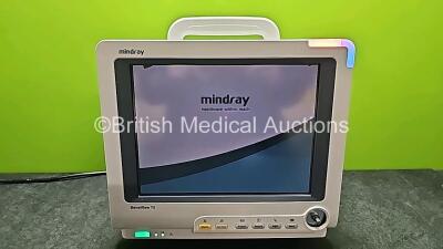 Mindray BeneView T5 Patient Monitor (Powers Up, Damaged Case, Marks on Screen and Missing Dial - See Photos) *SN CM-0A114090*