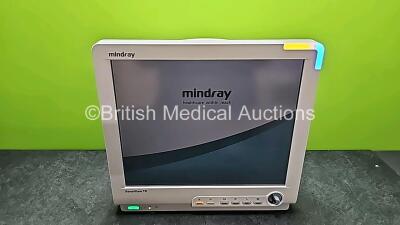 Mindray BeneView T8 Patient Monitor (Powers Up and Faulty/Damaged Dial - See Photo) *SN CF-0A107146*