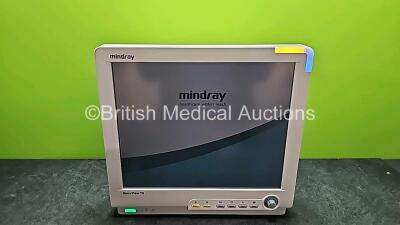 Mindray BeneView T8 Patient Monitor (Powers Up and Faulty/Damaged Dial - See Photo) *SN CF-0B107316*