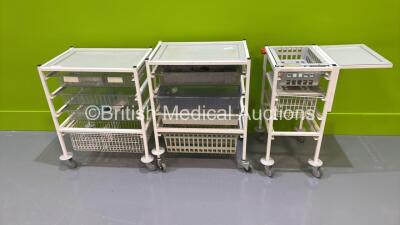 3 x Mobile Trolleys