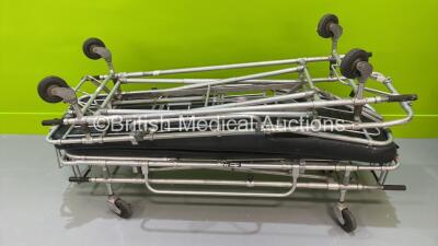 2 x Ferno Pioneer Ambulance Stretchers with Mattresses (Hydraulics Tested Working) *S/N AAA-32574*