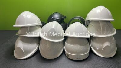 10 x Vision Centurion Safety Helmets with Various Inserts for Ambulance Safety Helmets