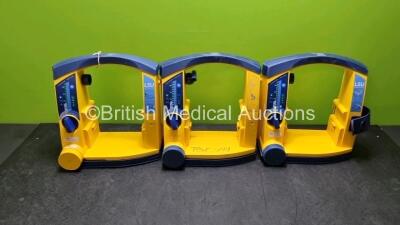 3 x LSU Laerdal Suction Units (All Power Up, All with Damage to Casing - See Photos) *SN 78111860751 / 78480967401 / 78510968603*