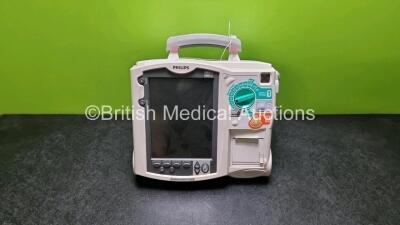 Philips Heartstart MRx Defibrillator / Monitor Including Pacer, ECG, SpO2, NIBP, BP1, BP2, Temp, CO2 and Printer Options (Untested Due to No Power Supply)