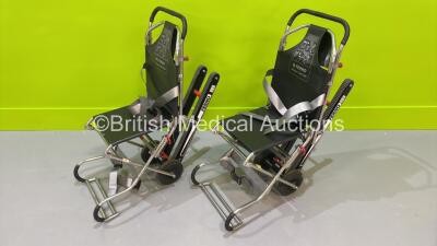 2 x Ferno Compact Evacuation Chairs with Ferno Compact 2 Tracks *SN CT02348T / CT03361T*