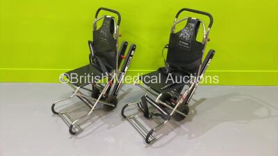 2 x Ferno Compact Evacuation Chairs with Ferno Compact 2 Tracks *SN CT02361T / CT02014T*