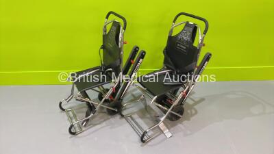 2 x Ferno Compact Evacuation Chairs with Ferno Compact 2 Tracks *SN CT04858T / CT02372T*