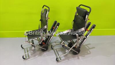 2 x Ferno Compact Evacuation Chairs with Ferno Compact 2 Tracks *SN CT04469T / CT02702T*