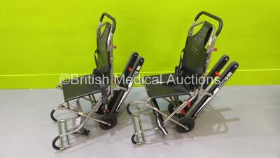 2 x Ferno Compact Evacuation Chairs with Ferno Compact 2 Tracks *SN CT04429T / CT01368T*