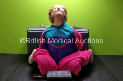 Laerdal Resusci Anne Torso Training Manikin in Carry Case with Ventilation / Compression Box *cage*