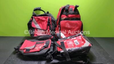 4 x Various Medical Rucksack / Bags