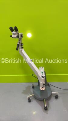 Zeiss 150-FC Colposcope with Binoculars, 2 x 10x Eyepieces and f300 Lens on Stand (Powers Up with Good Bulb - Damaged Power Switch - See Photo) *S/N 6022100695*