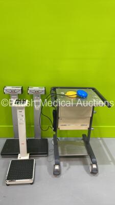 3 x Seca Stand on Scales and 1 x Eschmann ST 80 Trolley with Dual Footswitch *S/N 141026*