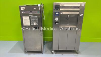 1 x Lancer FD8 Scope Drying Cabinet and 1 x Lancer FC2 ASRDU Scope Washer / Disinfector (Both Cut Power Supplies - Possible Spares and Repairs) *S/N 9M072063 / 7M011505*