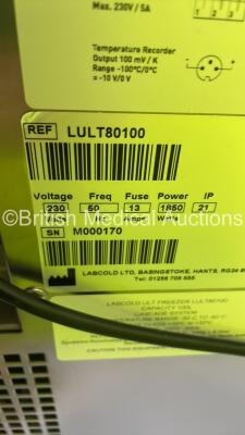 Labcold LULT80100 Freezer (Powers Up) *S/N M000170* - 9