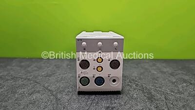 Mindray MPM-4 SpO2 115-010758-00 Ver 2.0 Module with IBP1, T1, T2, IBP2, ECG, SpO2 and NIBP Options (Damaged Case - See Photo) *SN CTA2A057740*