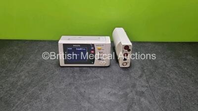 Job Lot Including 1 x Philips IntelliVue X2 Handheld Patient Monitors Including ECG, SpO2, NBP, Press and Temp Options (Powers Up) and 1 x Philips M3001A Opt A01C06 Module Including ECG, SpO2, NBP, Press and Temp Options *SN DE3450D91V*