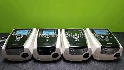 4 x Resmed Stellar 100 CPAP Units (3 x Power Up and 1 x Draws Power with Blank Screen) with 3 x Power Cables *SN 22191468982 / 22221164593 / 20160123348 / 22191254888*