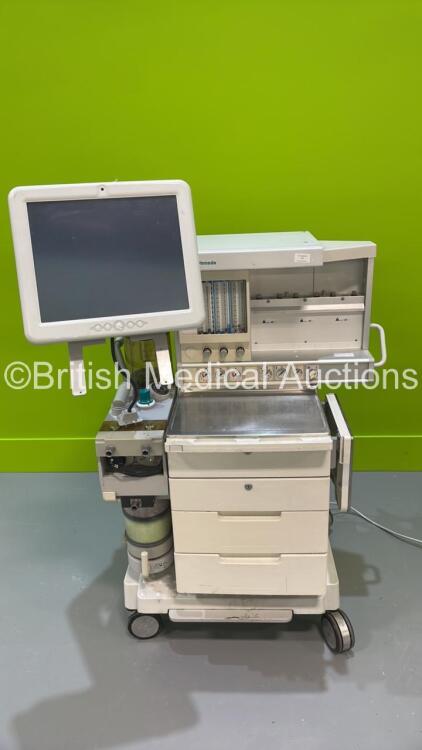 Datex-Ohmeda Aestiva/5 Anaesthesia Machine with Monitor, Bellows, Absorber and Hoses (Incomplete - 110V Power Supply - Power Supply Not Included)