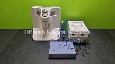 Mixed Lot Including 1 x East Healthcare Carry Vax Suction Unit, 1 x Alcon Video Overlay Unit and 1 x Contec Medical System 2000 Electric Tourniquet