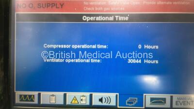 Nellcor Puritan Bennett 840 Ventilator System Software Version 4-070000-85-AN Running Hours 30844 with Hoses (Powers Up with 110V Power Supply - Power Supply Not Included) - 3