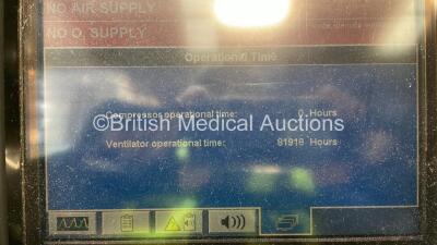 Nellcor Puritan Bennett 840 Ventilator System Software Version 4-070000-85-AN Running Hours 81918 with Hoses (Powers Up with 110V Power Supply - Power Supply Not Included) - 3