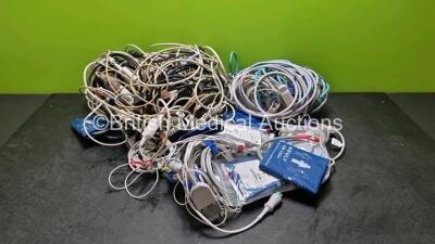 Job Lot of Various Patient Monitoring Cables