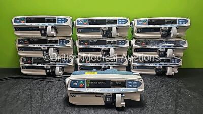 9 x CareFusion Alaris CC Plus Syringe Pumps (All Power Up) and 1 x Cardinal Health Alaris CC Plus Syringe Pump (Powers Up) *SN 135033321 / 135050016 / 135051820 / 135053811 / 135056645 / 135036618 / 135056670 / 135053827 / 135056654 / 135056641*