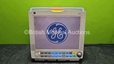 GE Carescape B40 Patient Monitor Including IBP1/IBP2, T1/T2, SpO2, ECG and NIBP Options (Powers Up,1 x Missing Battery and Cracked Case - See Photos) *SN SG213061809WA* *W*