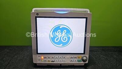 GE Carescape B40 Patient Monitor Including IBP1/IBP2, T1/T2, SpO2, ECG and NIBP Options (Powers Up and Cracked Case - See Photos) *SN SJF14272655WA* *W*