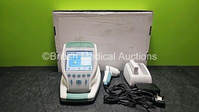 Verathon BladderScan BVI 9400 Scanner Ref 0570-0190 (Powers) with 1 x BladderScan Battery Charger, 1 x Power Supply and 2 x BladderScan Ref 0400-0066 Batteries in Box *SN B4016154 / PX308362*