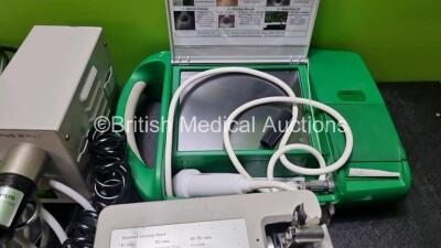 Mixed Lot Including 2 x GE Exergen Temporal Scanners, 1 x GE Dual Footswitch, 1 x Bair Hugger Ranger, 1 x Olympus MU-1 Leakage Tester, 1 x Vivadent Silamat Unit and 1 x Bardscan 2 Bladder Scan with Probe - 3