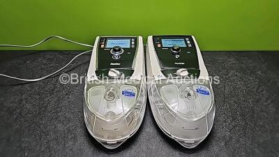 2 x Resmed Stellar 100 CPAP Units (Both Power Up and 1 x Stuck on Loading Screen) with 2 x ResMed H4i Humidifiers and 2 x Power Supplies *SN 20170222317 / 22222265157*