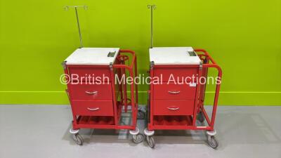 2 x Bristol Maid Mobile Trolleys