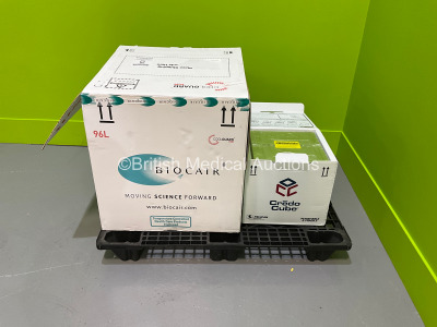 1 x BioCair Coolguard PCM 96L Transport Container and 1 x Pelican BioThermal Credo Cube Transport Container