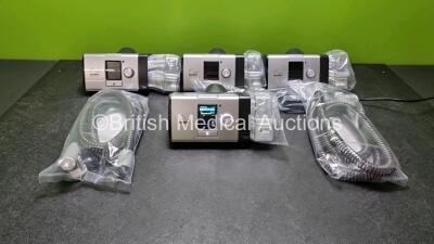 4 x ResMed Lumis 150 VPAP ST Units *Like New In Box* with 8 x ResMed Ref 37357 Breathing Circuits (2 x In Photo Only)