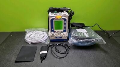 Zoll Z-Vent 731 Series Ventilator *Mfd 2019* EMV Version 05.22.00, SPM Version 05.20.00, Hours of Operation - 10 Minutes (Powers Up - Like New) In Case with 1 x Infants Circuit Kit Ref 499-0027-0, 1 x Hose Ref HA1DSX1.B and 1 x AC / DC Power Supply