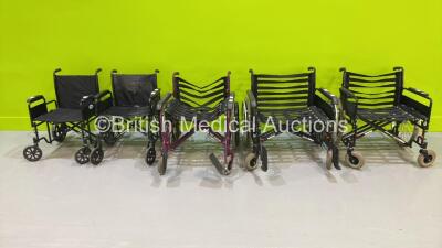 5 x Various Wheelchairs