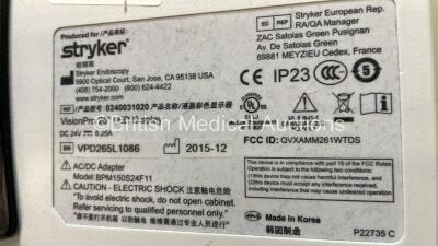 Stryker Stack System with Stryker VisionPro LED Display, Stryker PneumoSure High Flow Insufflator, Stryker SDC3 HD Information Management System, Stryker L9000 LED Light Source, Stryker 1488HD High Definition Camera Control Unit, OpCLear Suction Unit and - 8