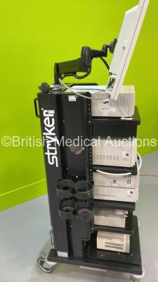 Stryker Stack System with Stryker VisionPro LED Display, Stryker PneumoSure High Flow Insufflator, Stryker SDC3 HD Information Management System, Stryker L9000 LED Light Source, Stryker 1488HD High Definition Camera Control Unit, OpCLear Suction Unit and - 9