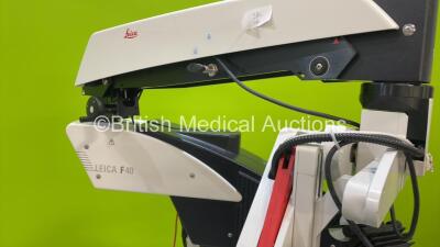 Leica M525 Dual Operated Surgical Microscope with Leica ULT 500 Attachment, 2 x Binoculars, 4 x 10x/21 Eyepieces and Sony Camera Control Unit on Leica F40 Stand (Powers Up) *S/N 230108008* - 8