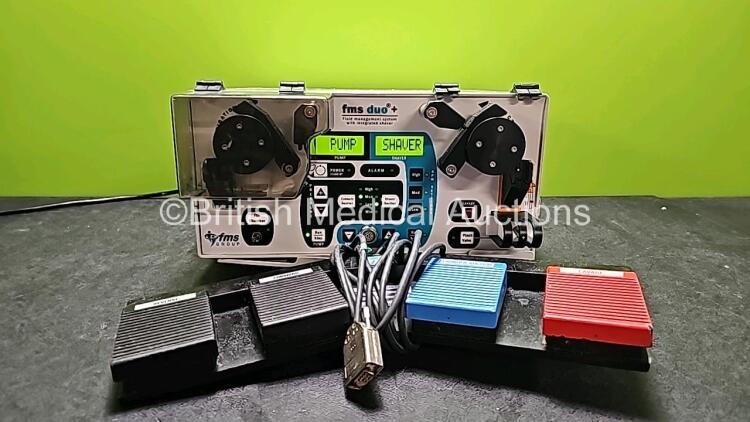 FMS Duo+ Fluid Management System Ref 284580 with Footswitch (Powers Up) *SN F38AX1577 / 1021F5399*